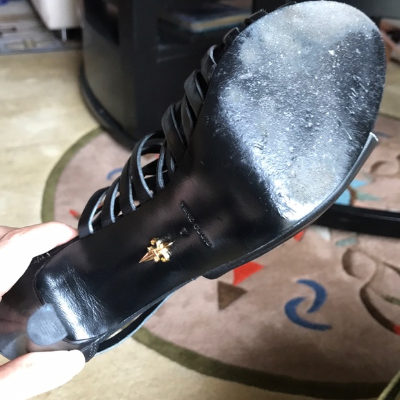 Pour la Victoire, strappy bootie heels, black, 7 - Picture 4 of 8